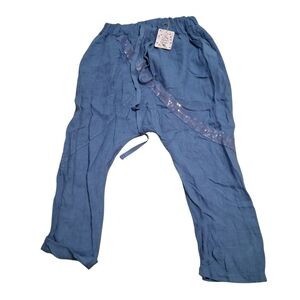 Harem style Women's Beach Pants 100% Pure Linen
